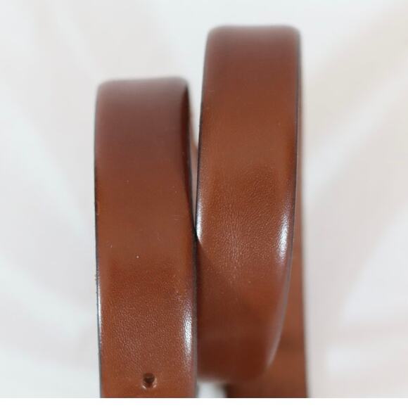 Kenneth Cole Belt 30 Waist Cinnamon Brown Handcrafted Italian Leather - Picture 7 of 12